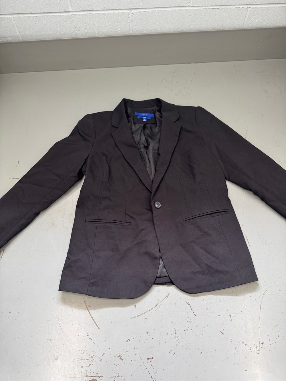 Apt. 9 Black Women's Blazer Business Casual Office Dress Coat size 10